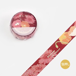 BGM Washi Tape Washi Tape Maru Foil Stamping Blossom