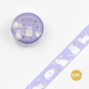 New BGM Washi Tape Life Foil Stamping Cat Butterfly