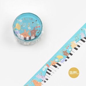2022 New BGM Washi Tape Life Foil Stamping Piano