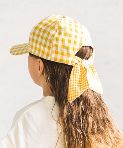 Repeating Pattern Ribbon Cap Basic Hats & Cap Girls Checkered Stripe