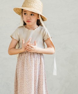 Cotton 100% Mellow Material Docking Short Sleeve One-piece Dress