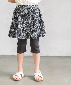 Cotton 100% Repeating Pattern 6/10Length Layard Skirt & Pants Leggings