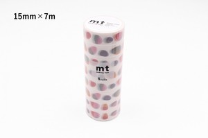 【カモ井加工紙】mt 8P ストーン・レッド  / マスキングテープ