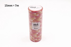 【カモ井加工紙】mt 8P モーション・ピンク  / マスキングテープ