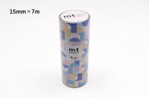 【カモ井加工紙】mt 8P はんえん・ピンクブルー  / マスキングテープ