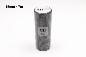 【カモ井加工紙】mt 8P セパレートチェック・モノクロ  / マスキングテープ