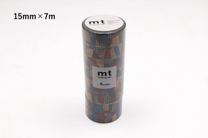 【カモ井加工紙】mt 8P セパレートチェック・ダルトーン  / マスキングテープ