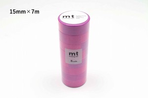 【カモ井加工紙】mt 8P 蛍光グラデーション・ピンク×ブルー  / マスキングテープ