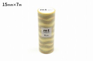 【カモ井加工紙】mt 8P ランダムウェーブ  / マスキングテープ