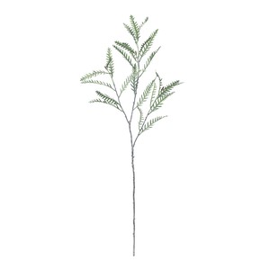【セール品】MAGIQ　グレビレアブランチ　ホワイトグリーン　造花