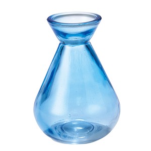 ミニフラワーベース　ブルー　花器　ベース　1コ　ガラス