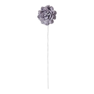 DECOLE Handicraft Material Gray Lavender Mini 12-pcs set
