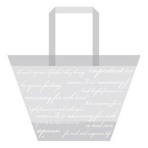 【在庫限り！　超お買い得商品】シャルマンバケット40　ホワイト　包装資材　1袋　アレンジバッグ　レジ袋