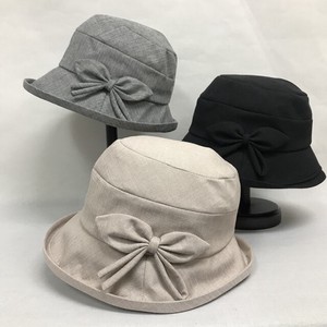 【UV対策】【春夏帽子】2022春夏婦人帽子　エッジアップクロッシェリボン付き　吸水速乾「2022新作」