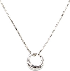 Ring Motif Petit Necklace Adjuster Attached Venetian Chain Pendant Unisex