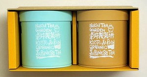 有機栽培茶ティーバッグ缶ギフト（煎茶・ほうじ茶）
