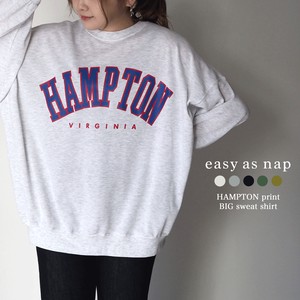 【easy as nap】【2022春】 HAMPTON プリント BIG トレーナー「2022新作」