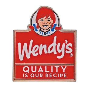 Wendy's PINS【QUALITY IS OUR RECIPE】ピンバッジ ウェンディーズ アメリカン雑貨「2022新作」