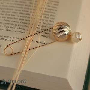 Made in Japan made Shawl pin Stole pin Brooch Pearl Quilt pin Pearl