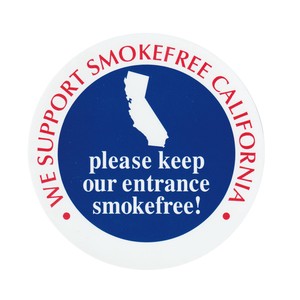 SMOKEFREE STICKER-S size【CALIFORNIA】 ステッカー アメリカン雑貨「2022新作」