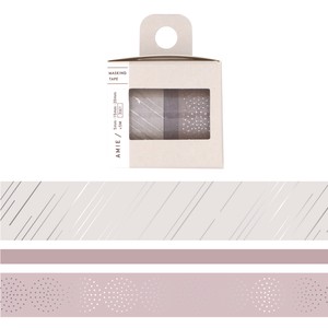 Wolrld Craft Washi Tape 3 rolls Set Pink Color Stationery Notebook