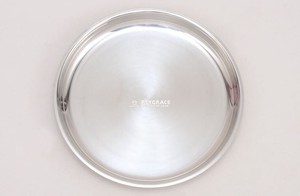18-8ステンレス　丸型プレート取り皿