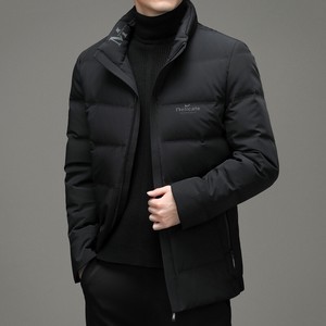 High Quality White Duck Down Light-Weight Down Jacket Men's Business Zip‐up Jacket