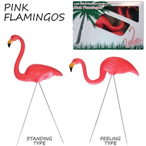 Garden Accessories Pink Flamingo M