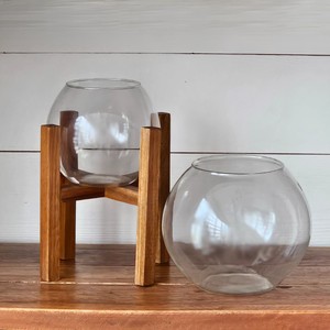 （高さ13cm・16cm）リューズガラス ドーム／リサイクルガラス フラワーベース 水槽