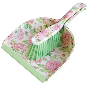 Broom/Dustpan Rose Green