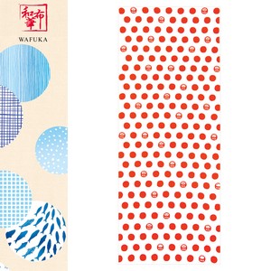 JAPAN Japanese Pattern Hand Towel Daruma Dot