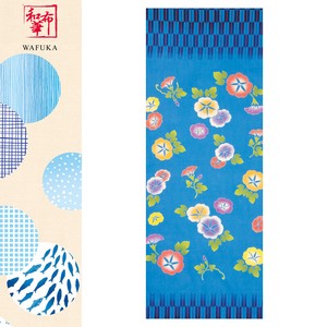 Tenugui Towel Morning Glory Arrow Pattern Made in Japan