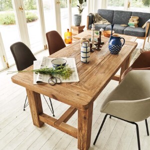 ダイニングテーブル テーブル 食卓テーブル 天然木 パイン古材 アンティーク 幅160cm