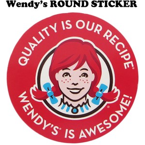 Wendy's Di Round Sticker