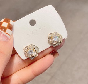 Crystal Ornament Pierced Earring Earring 2022
