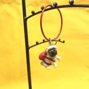 Key Ring Wire Ring Backpack Dog Dog Objects and Ornaments Ornament 2022
