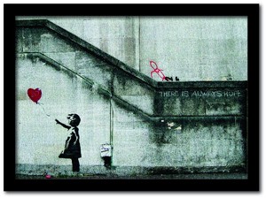 バンクシー（Banksy）インテリアアート　Girl with Balloon　「2022新作」