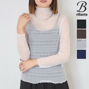【再入荷】メッシュシャーリングトップス　インナー  通年定番  BRILLANTE東京（149387）