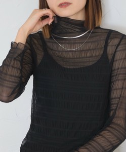 【再入荷】メッシュシャーリングトップス　インナー  通年定番  BRILLANTE東京（149387）