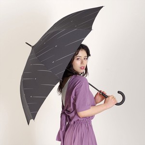 【ユニセックス】【雨傘】長傘　ピーチドロップひこうき雲耐風ジャンプ65