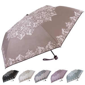 傘20％OFFセール：春夏 晴雨兼用傘 ダマスク柄折畳み傘 UVカット 日傘 雨傘 レイングッズ