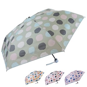 2022ss：春夏 晴雨兼用傘 手書き水玉柄折畳み傘 UVカット 日傘 雨傘 レイングッズ「2022新作」