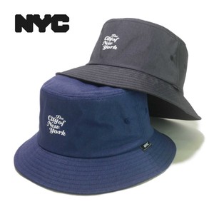 【年間品】NYCライセンスロゴプリントバケットハット　ヤング帽子「2022新作」