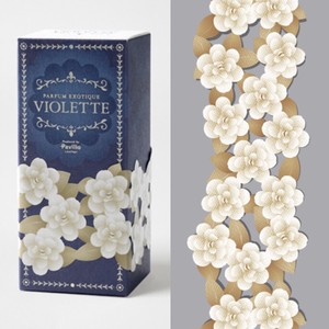 人気アイテム　レーステープ『Violette』47mm　日本製　中抜き　美術館コラボ　手帳　デコレーション