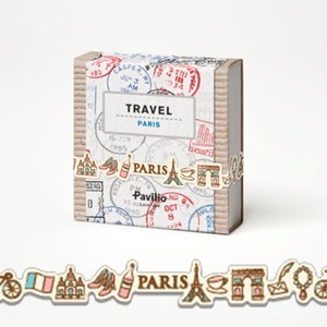 人気アイテム　レーステープ『Travel Paris』10mm　日本製　手帳　デコレーション
