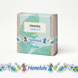夏　レーステープ『Travel Honolulu』10mm　日本製　手帳　デコレーション