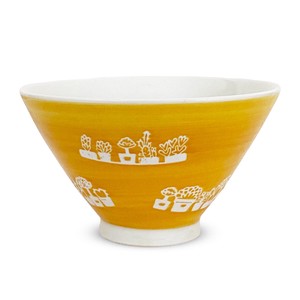 Hasami ware Rice Bowl Yellow collection M Made in Japan