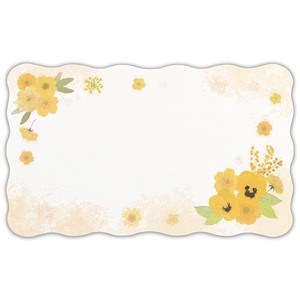 Greeting Card Yellow Message Card Made in Japan