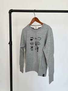Sweatshirt Brushed Tops Printed L