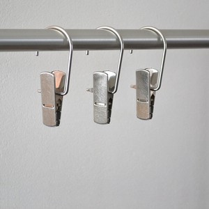 Made in Japan Stainless Steel Clip Clothes Hanger 3Pcs set Shop Storage Furniture